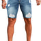 Men'S Jean Shorts Ripped Slim Fit Stretch Denim Shorts