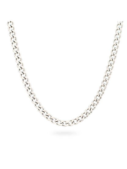 316L Stainless Steel 3MM Curb Chain Necklace 24 Inches