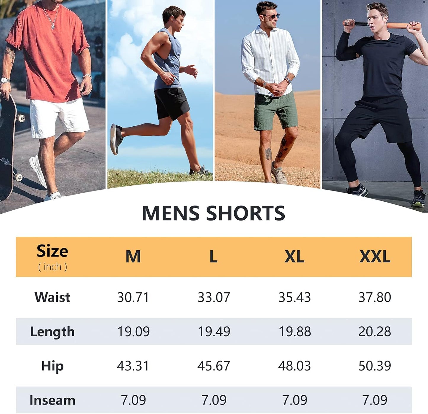 Mens Casual Lounge Shorts Athletic Workout Gym Running Bermuda Shorts Elastic Waist Sweat Shorts with Pockets